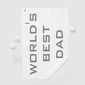 父の日の世界の最高のパパ ゴルフタオル (インサイチュ)