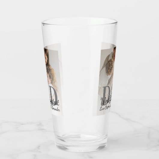 父の日の世界最高のパパと写真 タンブラーグラス (右)