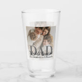 父の日の世界最高のパパと写真 タンブラーグラス (正面)