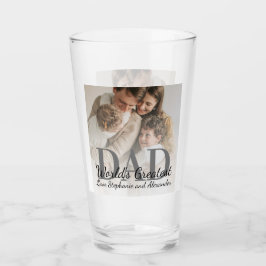 父の日の世界最高のパパと写真 タンブラーグラス