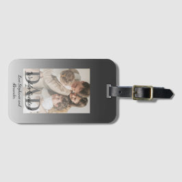 父の日の世界最高のパパと写真 ラゲッジタグ