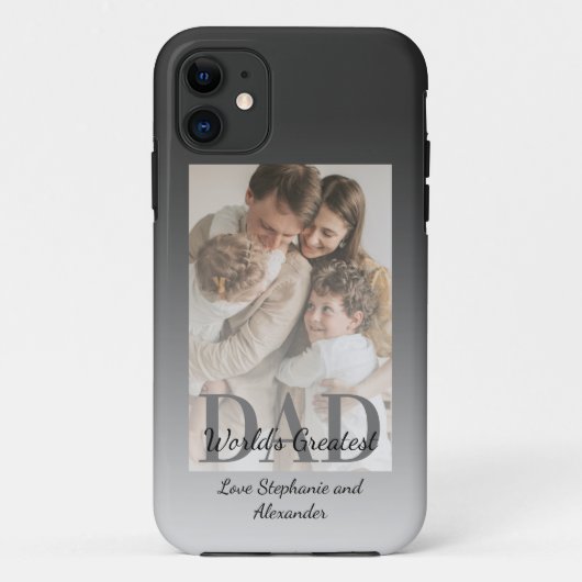 父の日の世界最高のパパと写真 Case-Mate iPhoneケース (裏面)