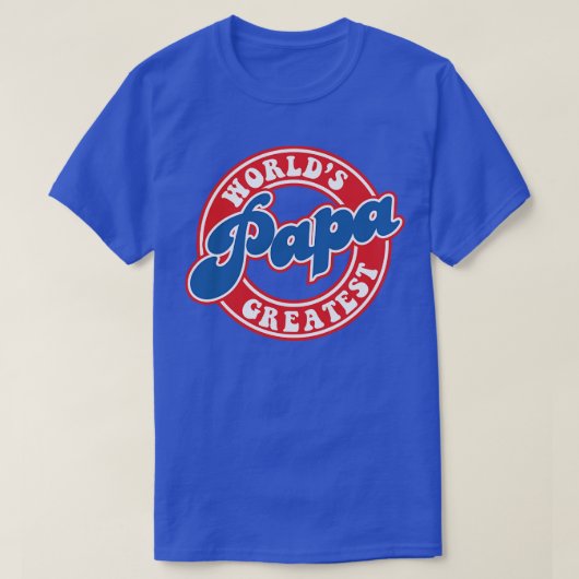 父の日の世界最高のパパ Tシャツ (デザイン正面)
