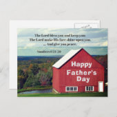 父の日の主の祝福 あなたに主の祝福を 数6:24-26 聖書 ポストカード (正面/裏面)