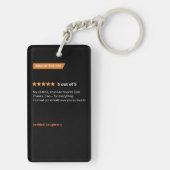 父の日の五つ星おもしろい写真 キーホルダー (裏面)