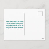 父の日の休日はがき シーズンポストカード (裏面)