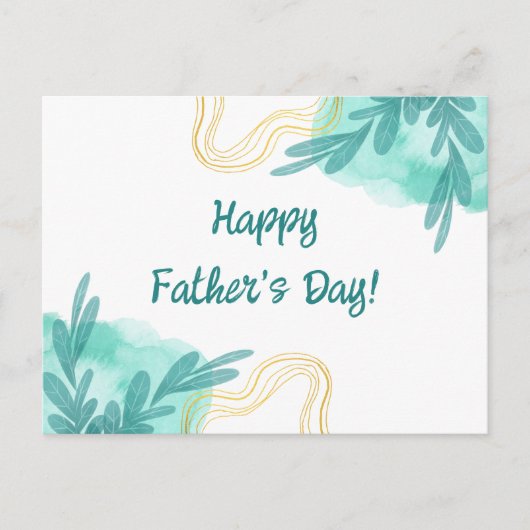 父の日の休日はがき シーズンポストカード (正面)
