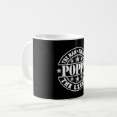 父の日の伝説の神話をポピー コーヒーマグカップ (正面左)