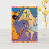 父の日の個人用カ空白のード カード (黄色い花)