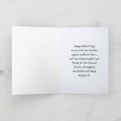 父の日の兄さんかわいいクマフォークアート カード (内部)