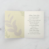 父の日の兄のために。リーフエレガントパターン カード (内部)