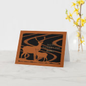 父の日の兄鹿のフィールド カード (黄色い花)