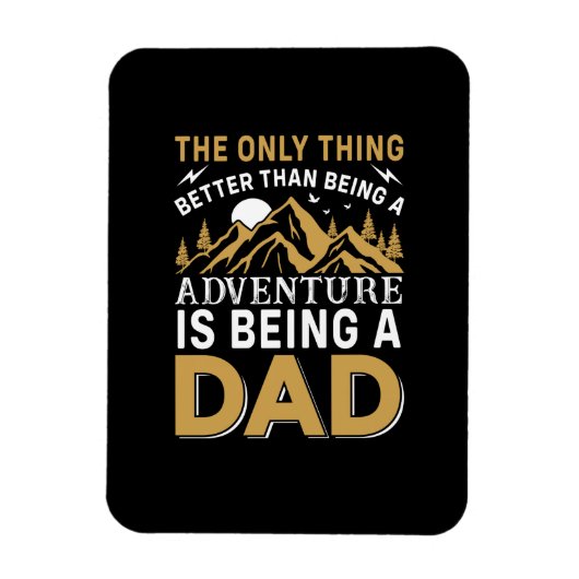 父の日の冒険はパパ マグネット (縦)