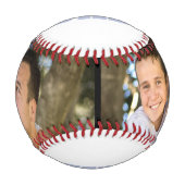 父の日の写カスタマイズ真I Love Youパパ引用文 野球ボール (正面)