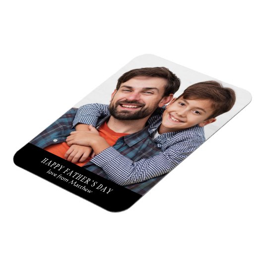 父の日の写モダン真 マグネット (左側)