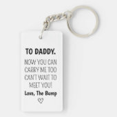 父の日の写真のための新しい父のギフト キーホルダー (裏面)