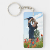 父の日の写真のための新しい父のギフト キーホルダー (正面)