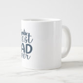 父の日の写真の最高のパパEver ジャンボコーヒーマグカップ (正面右)