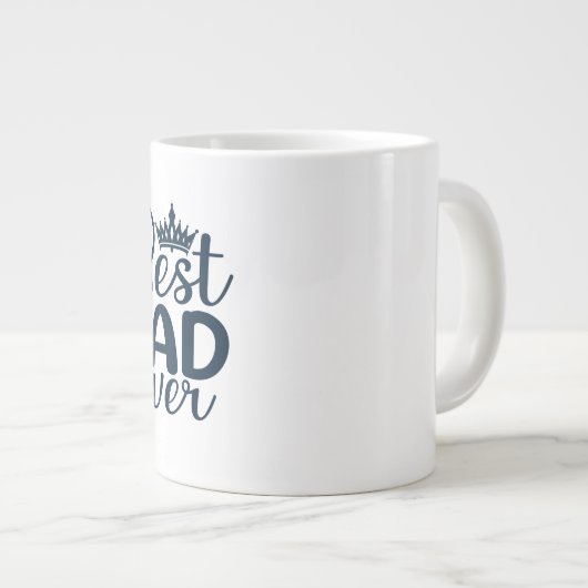 父の日の写真の最高のパパEver ジャンボコーヒーマグカップ (正面右)