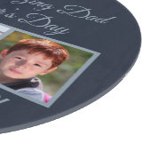 父の日の写真の素晴らしいパパへ カッティングボード (角)