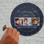 父の日の写真の素晴らしいパパへ ダーツボード