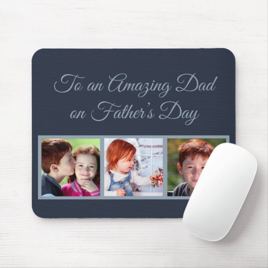 父の日の写真の素晴らしいパパへ マウスパッド (マウス)