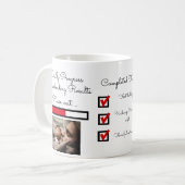 父の日の写真の進捗バーパパのゲームレベル コーヒーマグカップ (正面左)