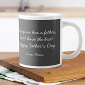 父の日の写真を最高の持つ ジャンボコーヒーマグカップ