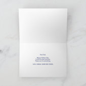 父の日の写真カスタムアルファベット文字ワードパパ シーズンカード (内部)