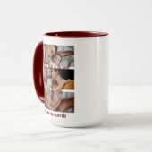 父の日の写真カスタムコラージュ新しい父 マグカップ (正面左)