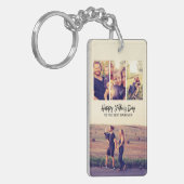 父の日の写真カスタムコラージュ最高のパパ キーホルダー (正面左)