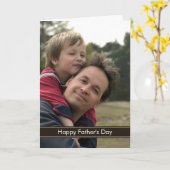 父の日の写真カード カード (黄色い花)