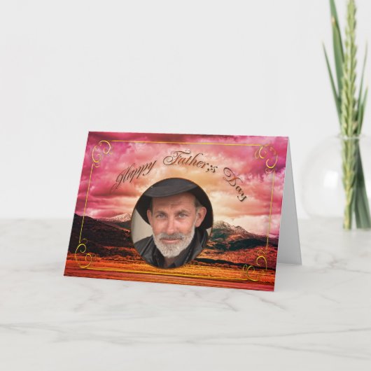 父の日の写真カード カード (正面)