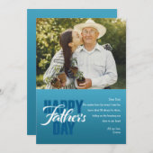父の日の写真カード シーズンカード (正面/裏面)