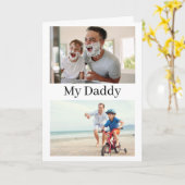 父の日の写真カード 息子からの尊敬の気持ち カード (黄色い花)