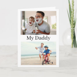 父の日の写真カード 息子からの尊敬の気持ち カード