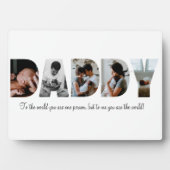 父の日の写真コラージュプレート フォトプラーク (正面)