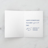 父の日の写真コラージュベストダッドカード カード (内部)