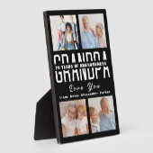 父の日の写真コラージュ すばらしい年たち フォトプラーク (側面)