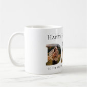 父の日の写真コラージュ コーヒーマグカップ (左)