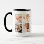 父の日の写真コラージュ | パパコーヒーマグ マグカップ (左)