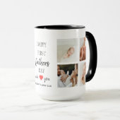 父の日の写真コラージュ | パパコーヒーマグ マグカップ (正面右)