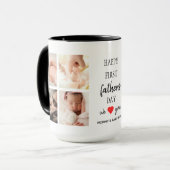 父の日の写真コラージュ | パパコーヒーマグ マグカップ (正面左)