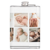 父の日の写真コラージュ | パパフラスクギフト フラスク (裏面)