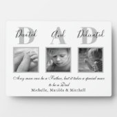 父の日の写真コラージュ フォトプラーク (正面)