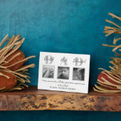 父の日の写真コラージュ フォトプラーク (側面)