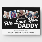 父の日の写真コラージュ フォトプラーク (正面)