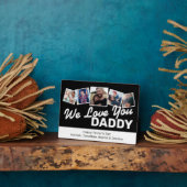 父の日の写真コラージュ フォトプラーク (側面)