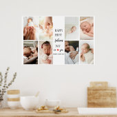 父の日の写真コラージュ | ポスターパパ ポスター (キッチン)