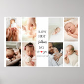 父の日の写真コラージュ | ポスターパパ ポスター (正面)